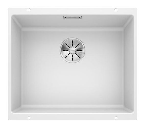 SUBLINE 500-U Unterbauspüle für 60 cm Unterschrank Silgranit  (Weiß) 
