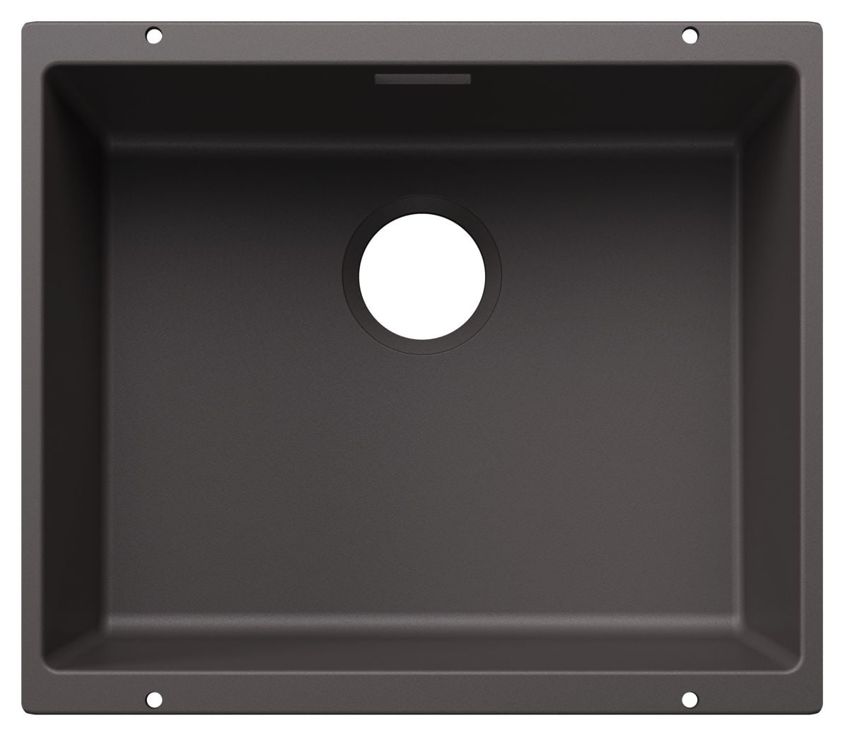 SUBLINE 500-U Unterbauspüle für 60 cm Unterschrank Silgranit 1 Becken  (Grau) 