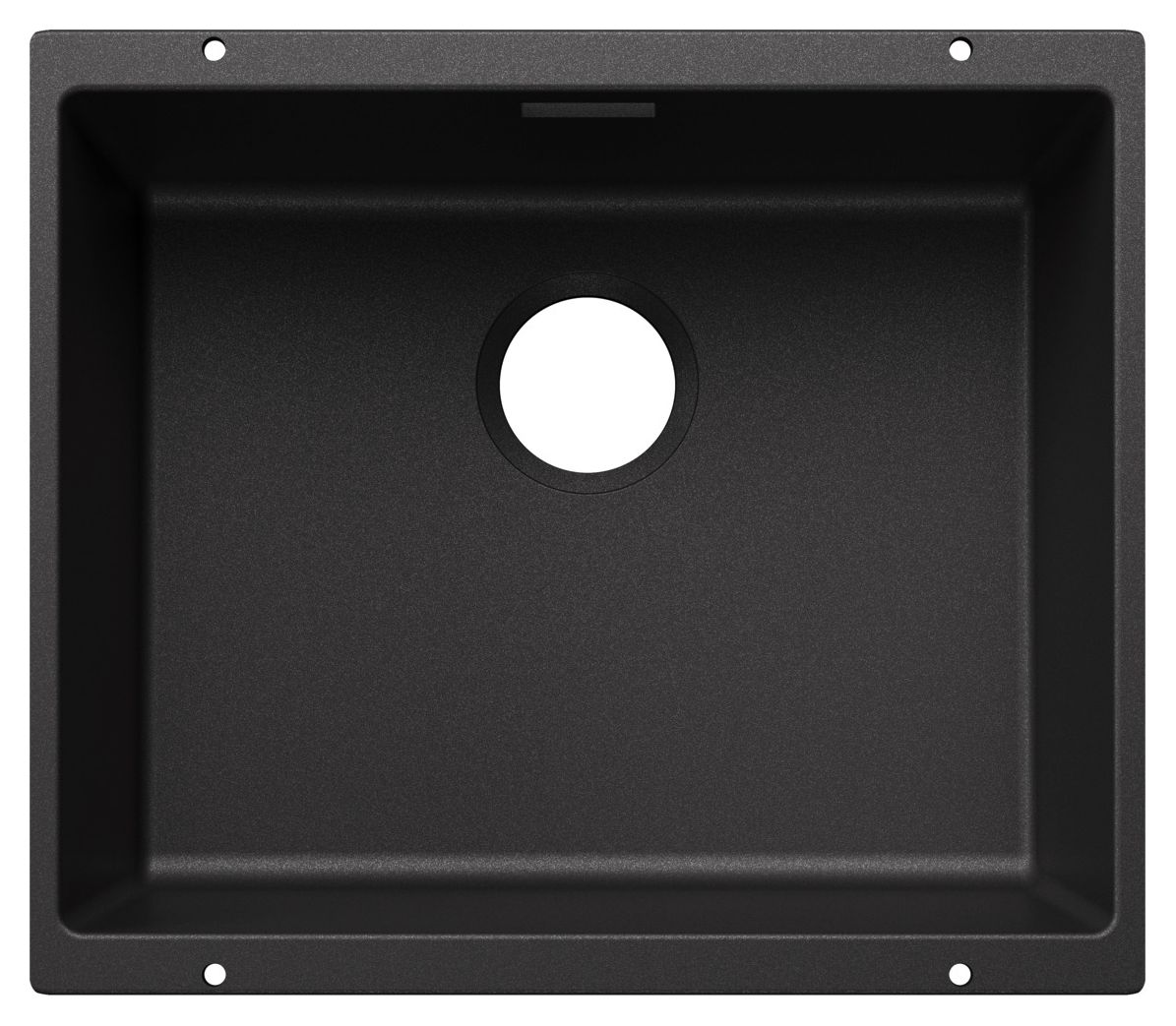 SUBLINE 500-U Unterbauspüle für 60 cm Unterschrank Silgranit 1 Becken  (Anthrazit) 