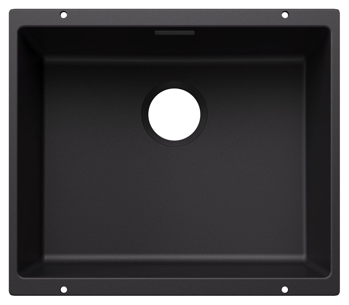 SUBLINE 500-U Unterbauspüle für 60 cm Unterschrank Silgranit 1 Becken  (Schwarz) 