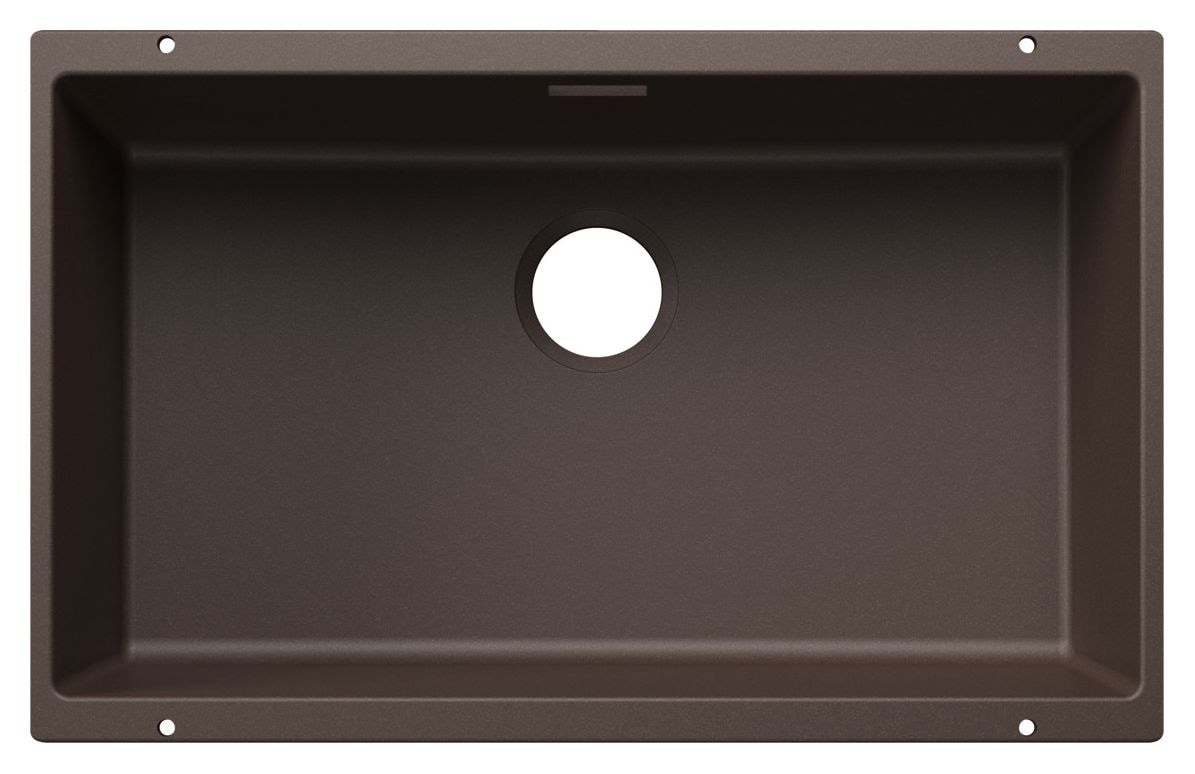 SUBLINE 700-U Unterbauspüle für 80 cm Unterschrank Silgranit 1 Becken  (Braun) 