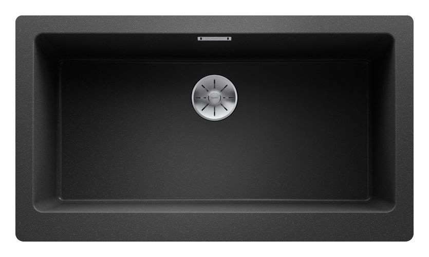 VINTERA XL 9-UF Flächenbündige Spüle für 90 cm Unterschrank Silgranit 1 Becken  (Anthrazit) 