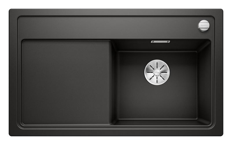 ZENAR 45 S Einbauspüle für 45 cm Unterschrank Silgranit 1 Becken  (Schwarz) 