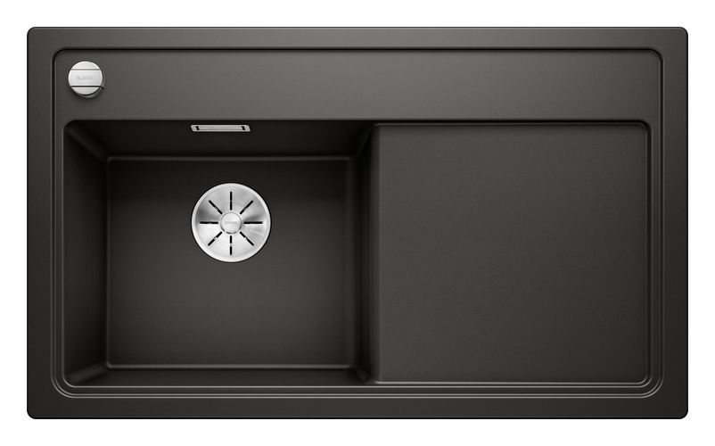ZENAR 45 S Einbauspüle für 45 cm Unterschrank Silgranit 1 Becken  (Schwarz) 