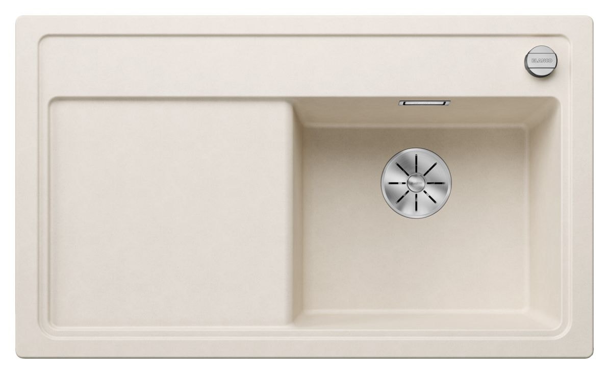 ZENAR 45 S Einbauspüle für 45 cm Unterschrank Silgranit 1 Becken  (Weiß) 