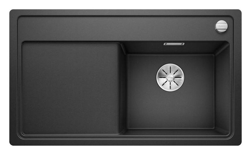 ZENAR 45 S-F Flächenbündige Spüle für 45 cm Unterschrank Silgranit 1 Becken  (Anthrazit) 