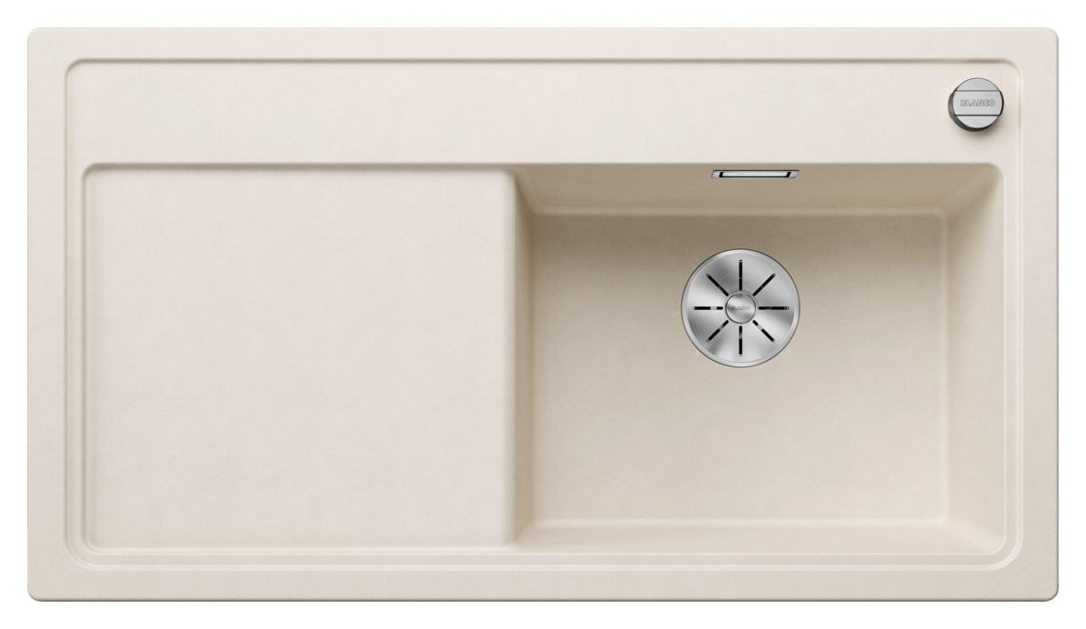 ZENAR 5 S Einbauspüle für 50 cm Unterschrank Silgranit 1 Becken  (Weiß) 