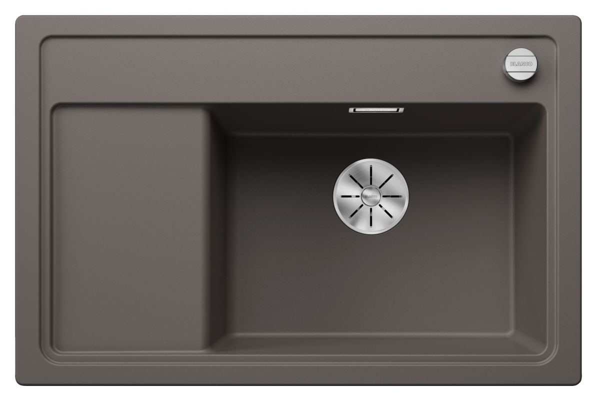 ZENAR XL 6 S Compact Einbauspüle für 60 cm Unterschrank Silgranit 1 Becken  (Grau) 