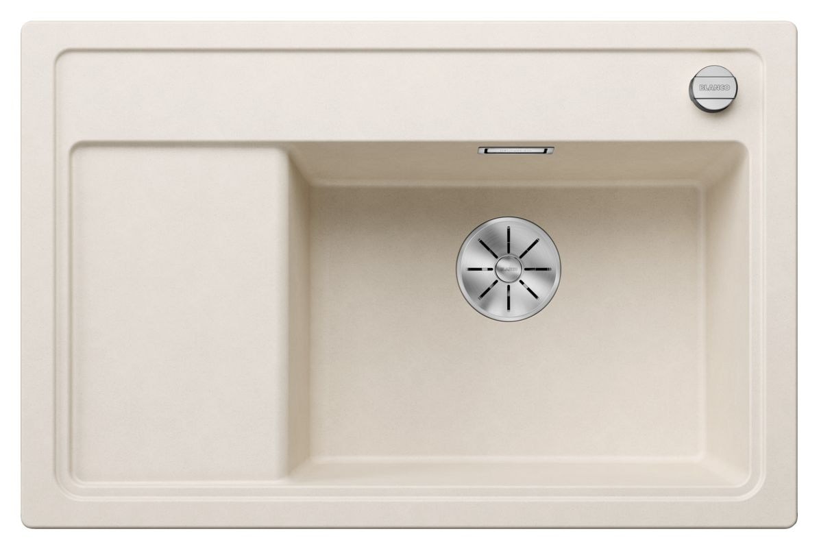 ZENAR XL 6 S Compact Einbauspüle für 60 cm Unterschrank Silgranit 1 Becken  (Weiß) 