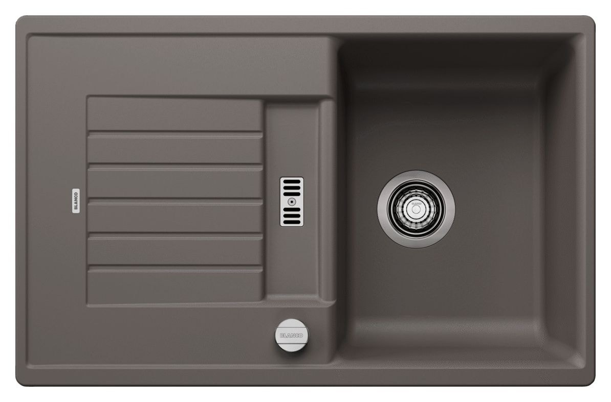 ZIA 45 S Einbauspüle für 45 cm Unterschrank Silgranit 2 Becken  (Grau) 