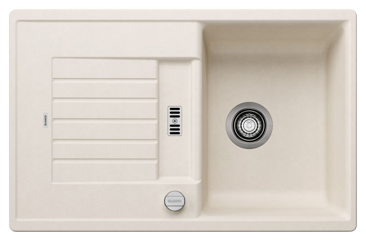 ZIA 45 S Einbauspüle für 45 cm Unterschrank Silgranit 2 Becken  (Weiß) 