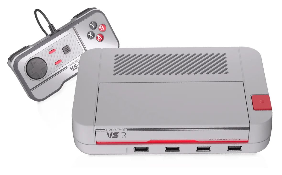 Evercade VS-R  4 GB  (Grau, Rot) 