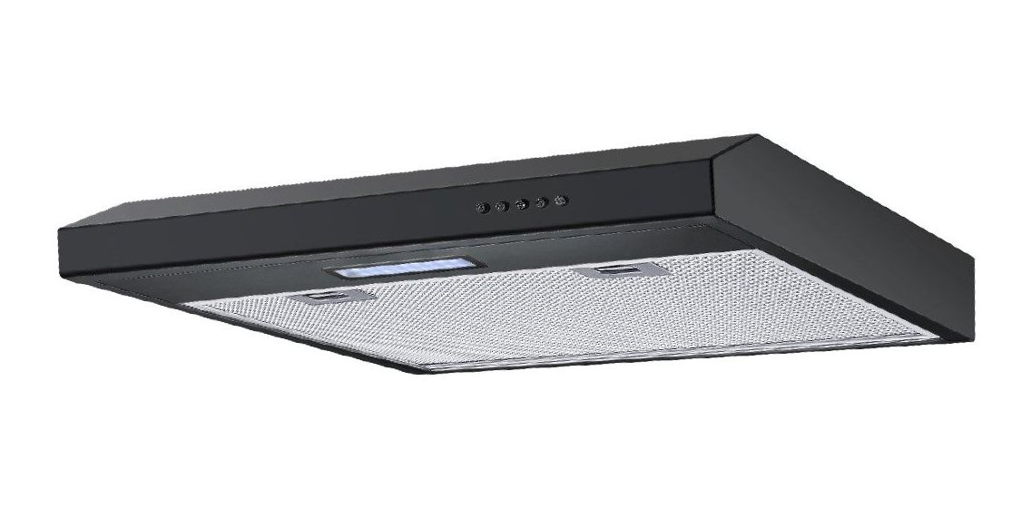 DU7613 Umluft Dunstabzugshaube/Esse Unterbau 60 cm (Schwarz) 