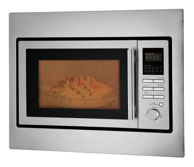 MWG2216HEB Einbau-Mikrowelle 900 W Größe: mittel 5 Stufen Grill (Edelstahl) 