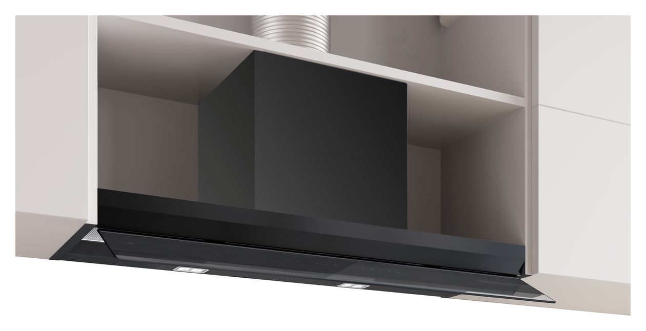 Serie 8 DBB99ET65 Dunstabzugshaube Einbau 90 cm Abluft/Umluft (Schwarz) 