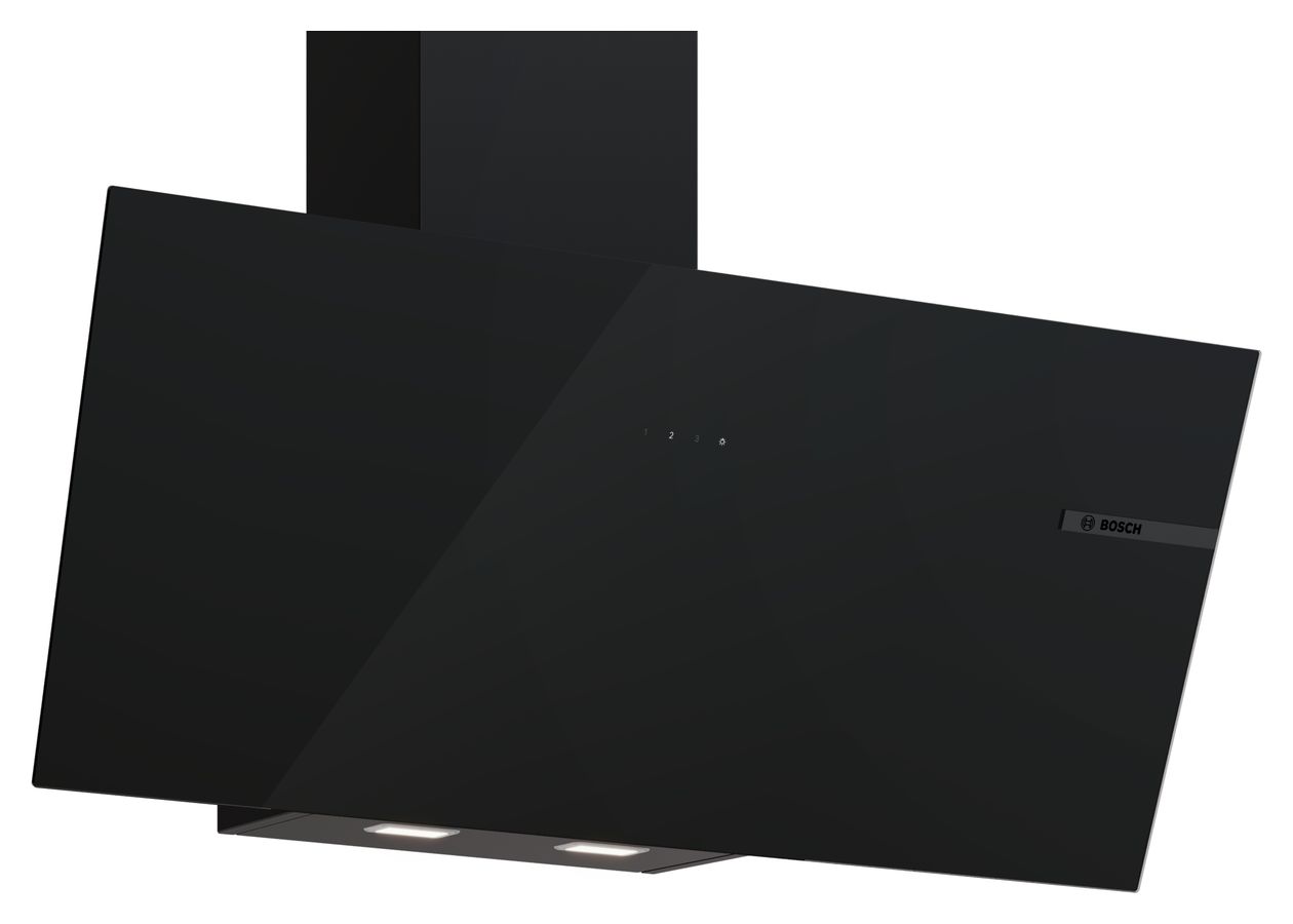 Serie 4 DWK95DF61 Abluft/Umluft Dunstabzugshaube/Esse Wand 90 cm (Schwarz) 