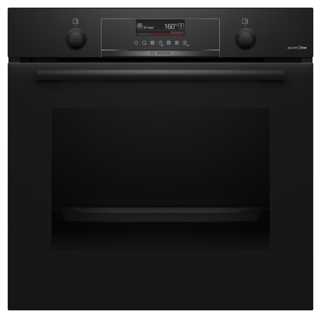 Serie 6 HBG4790B3 Einbaubackofen groß Dampfgaren AutoClean (Schwarz) 