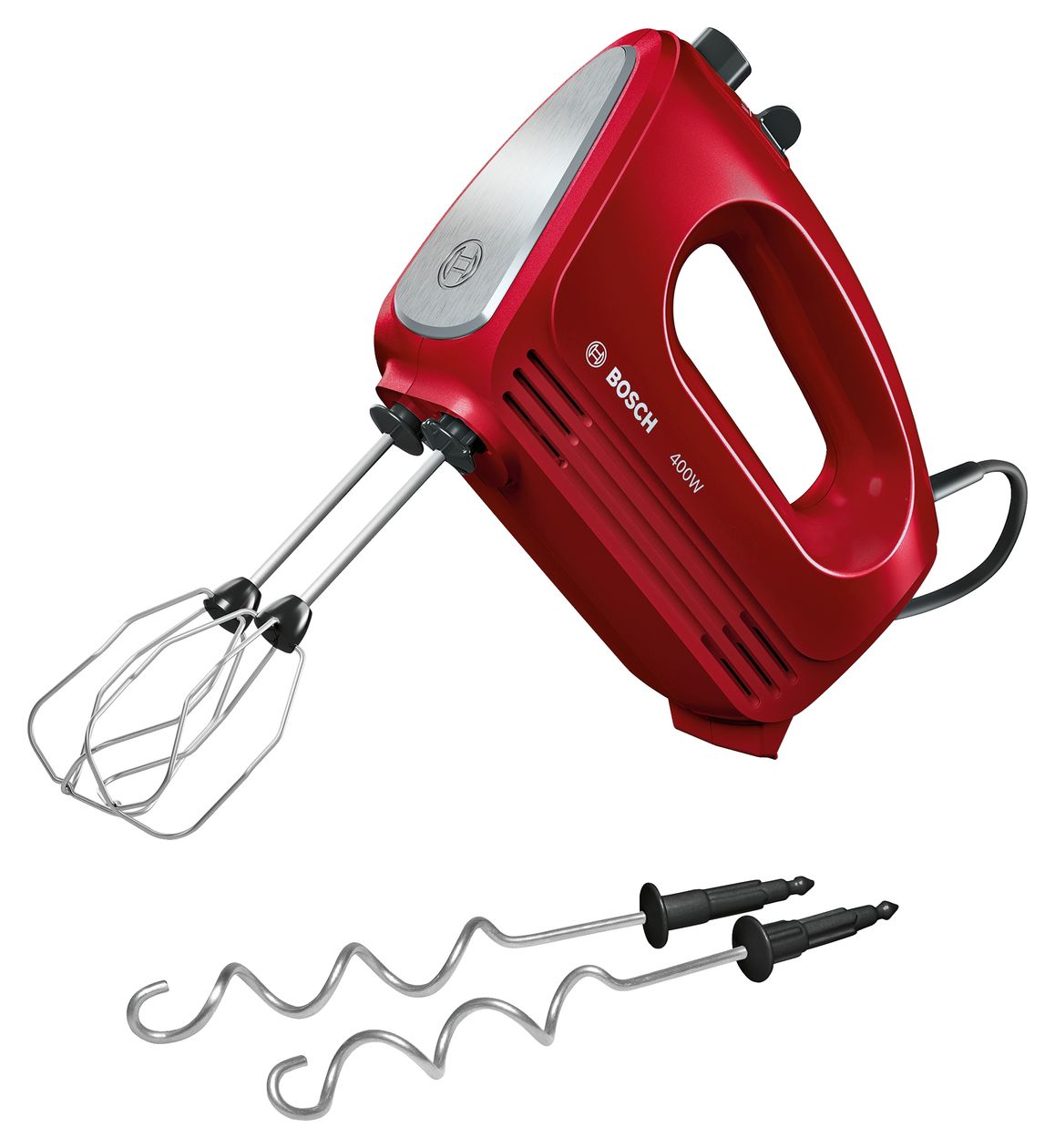 MFQ2420R CleverMixx Handmixer 400 W 4 Stufen  (Rot, Edelstahl) 