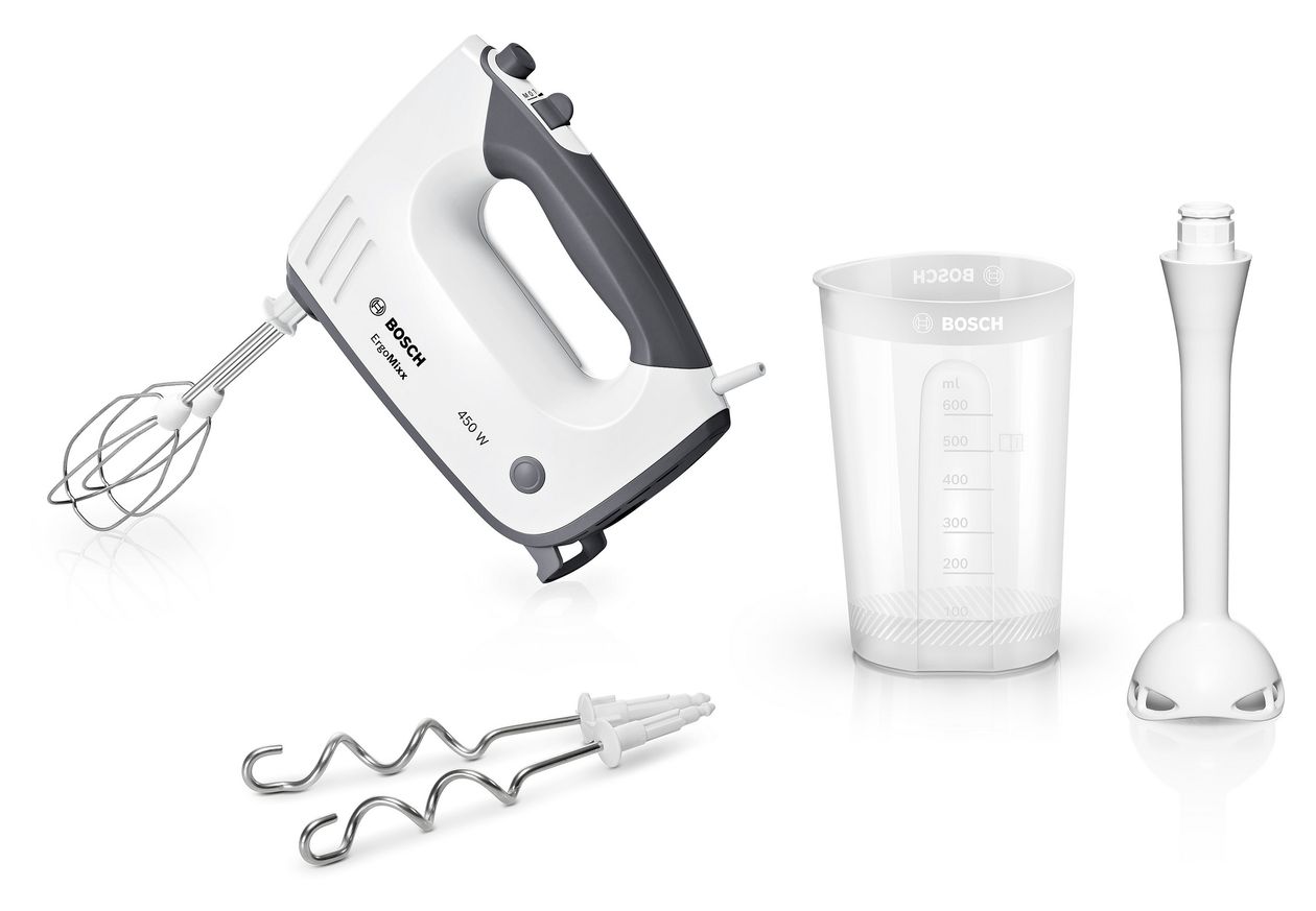 MFQ3545 ErgoMixx Handmixer 5 Stufen 450 W  (Grau/Weiß) 