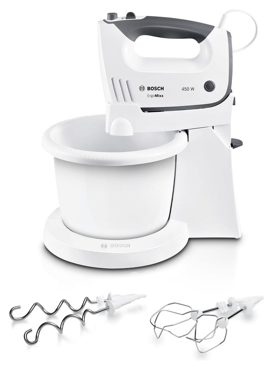 MFQ36460 ErgoMixx inkl. Rührschüssel Handmixer 5 Stufen 450 W  (Weiß) 