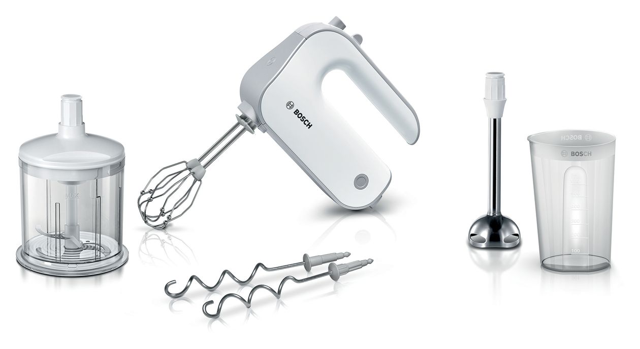 MFQ4080 Styline Handmixer 500 W 5 Stufen  (Silber, Weiß) 
