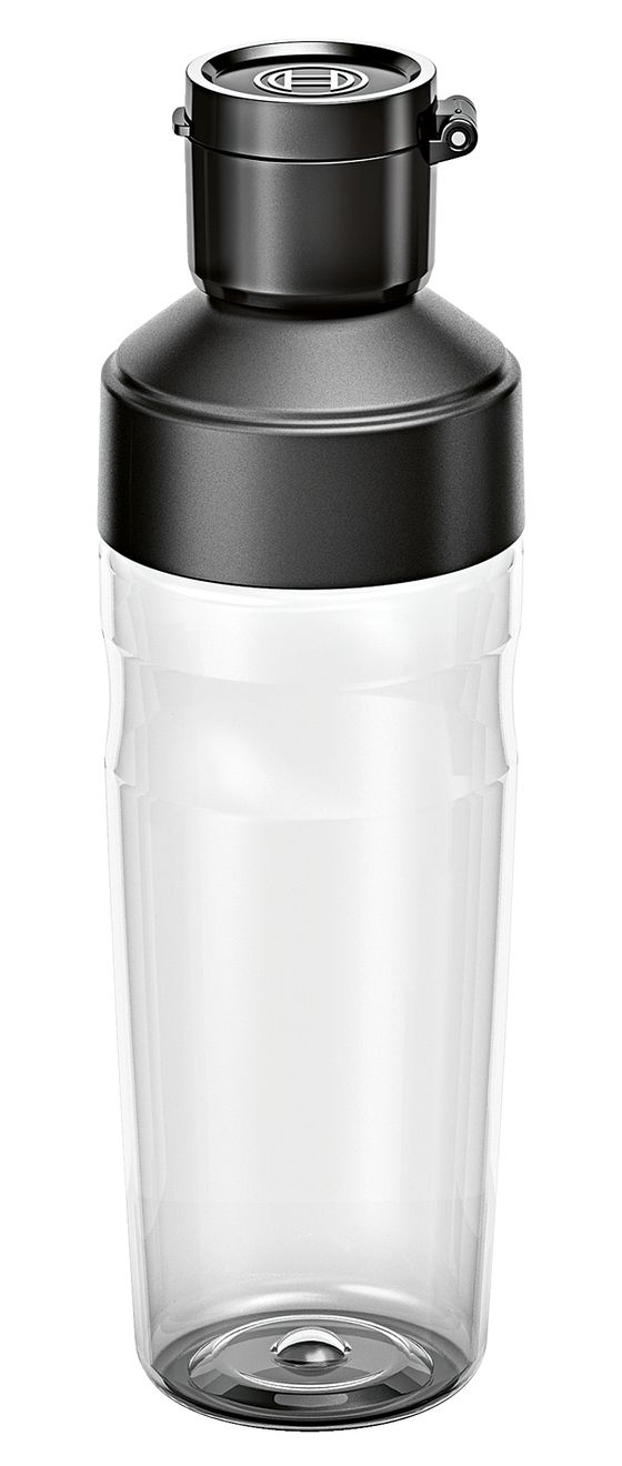 MMZV0BT1 VitaMaxx Trinkflasche Tritan (Schwarz, Transparent) 