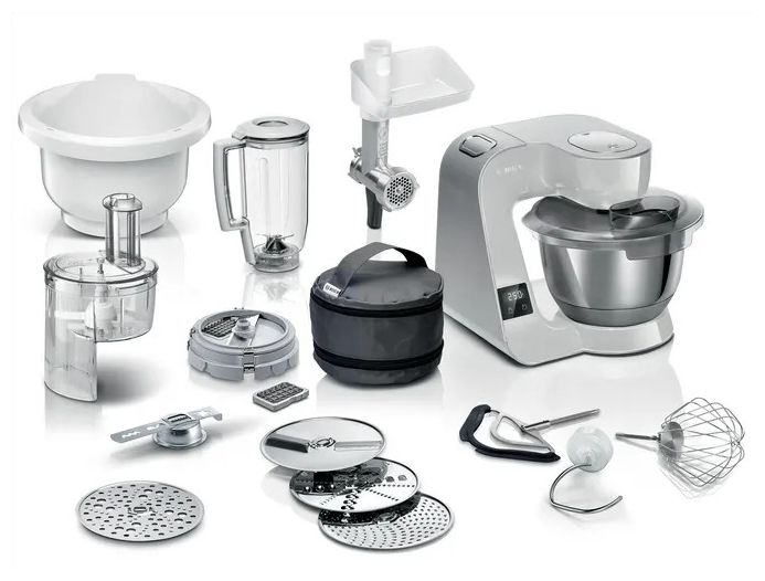 Bosch MUM5XL72 1000 W Silber) expert l (Grau, Küchenmaschine 3,9 Technomarkt von