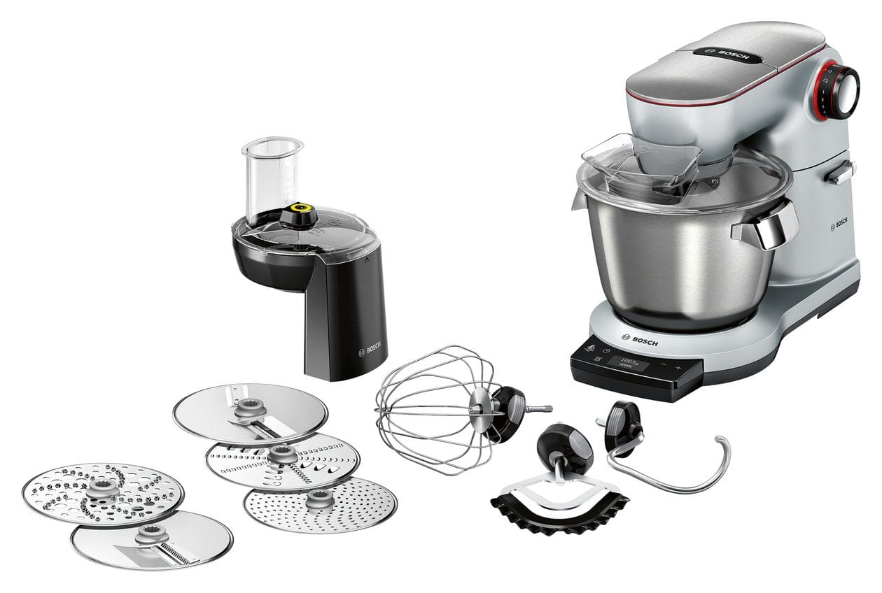 MUM9DX5S31 OptiMUM Küchenmaschine 5,5 l Standmixer 7 Stufen 1600 W  (Aluminium/Schwarz) 