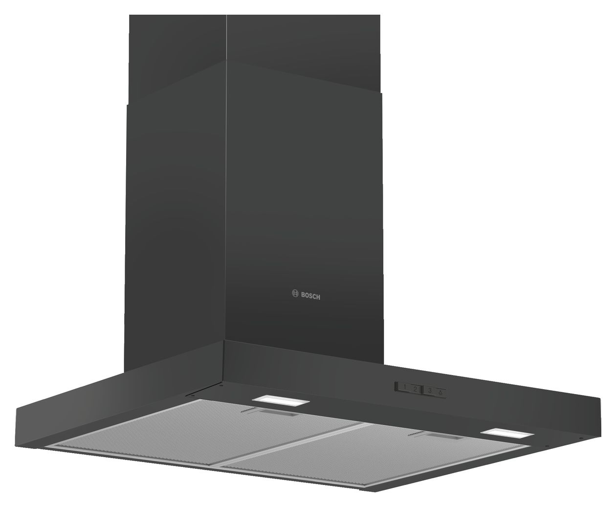 Serie 2 DWB66BC60 Abluft Dunstabzugshaube/Esse Wand 60 cm (Schwarz) 