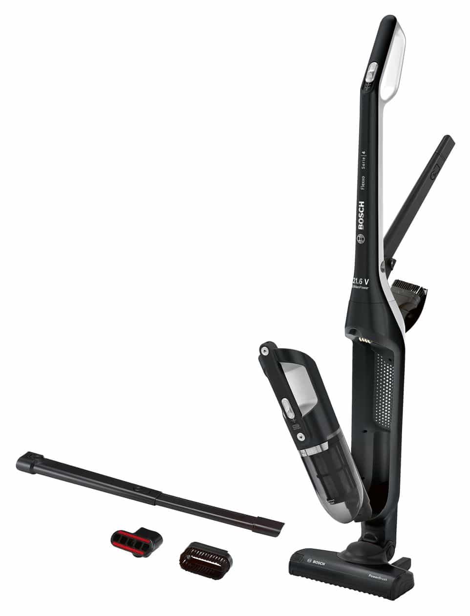 Serie 4 BBH32101 Flexxo 21.6V Handstaubsauger Beutellos bis 50 min Laufzeit 21,6 V  (Schwarz) 