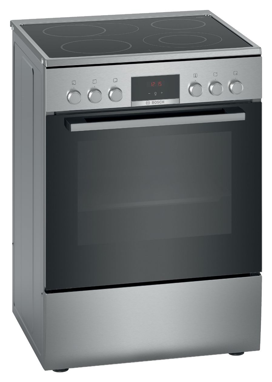 Serie 4 HKR39C250 Freistehender Herd Elektro normal Variabler Doppelgrill 7 Beheizungsarten mit Glaskeramik Kochfeld 