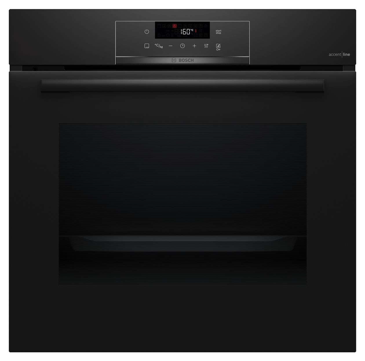 Serie 4 HQA4720B3 Einbaubackofen groß Dampfgaren AutoClean (Schwarz) 