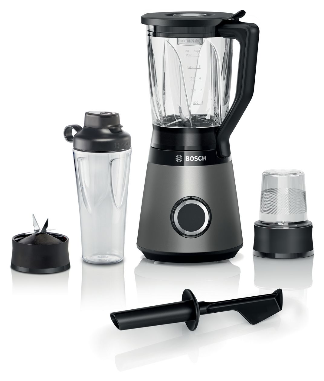 Serie 4 MMB6177S VitaPower 1,5 l Standmixer 2 Geschwindigkeiten 1200 W  (Schwarz, Silber) 