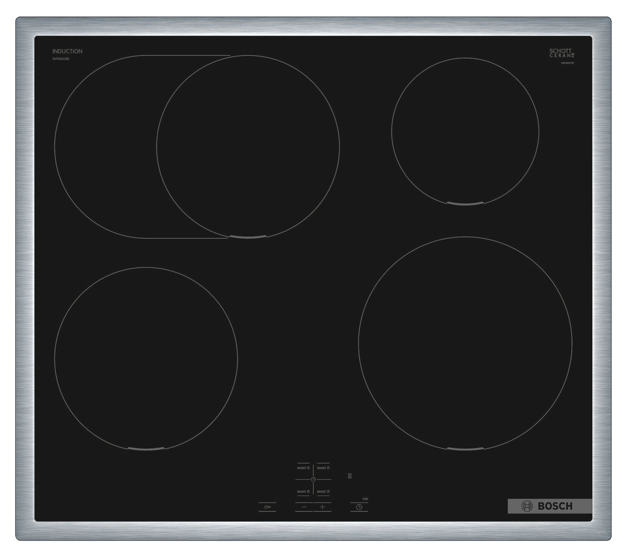 Serie 4 NIF645CB5E herdgebundenes 58 cm Induktions Kochfeld/Herdplatte 4 Zone(n) 