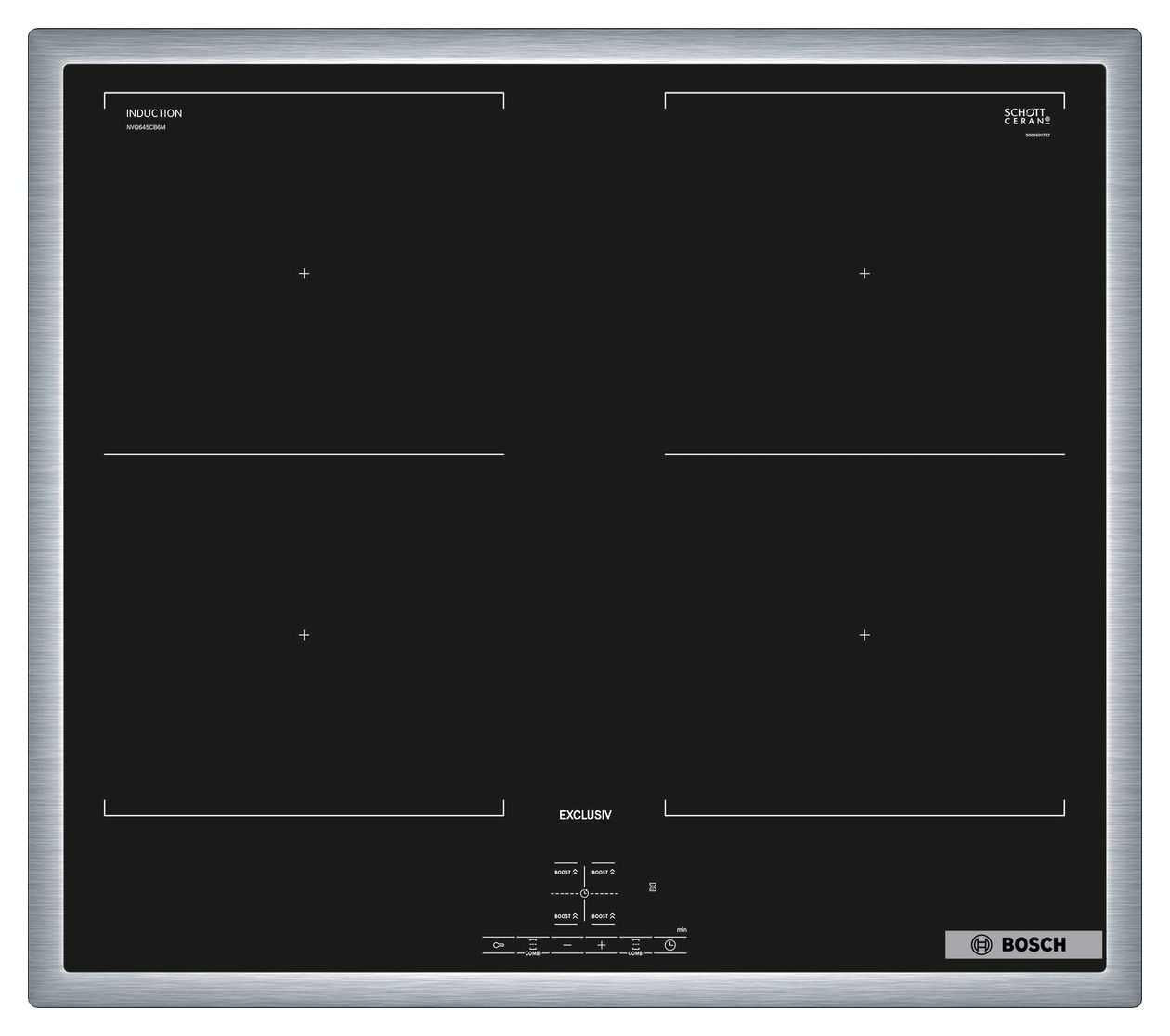 Serie 4 NVQ645CB6M herdgebundenes 60 cm Induktions Kochfeld/Herdplatte 4 Zone(n) 