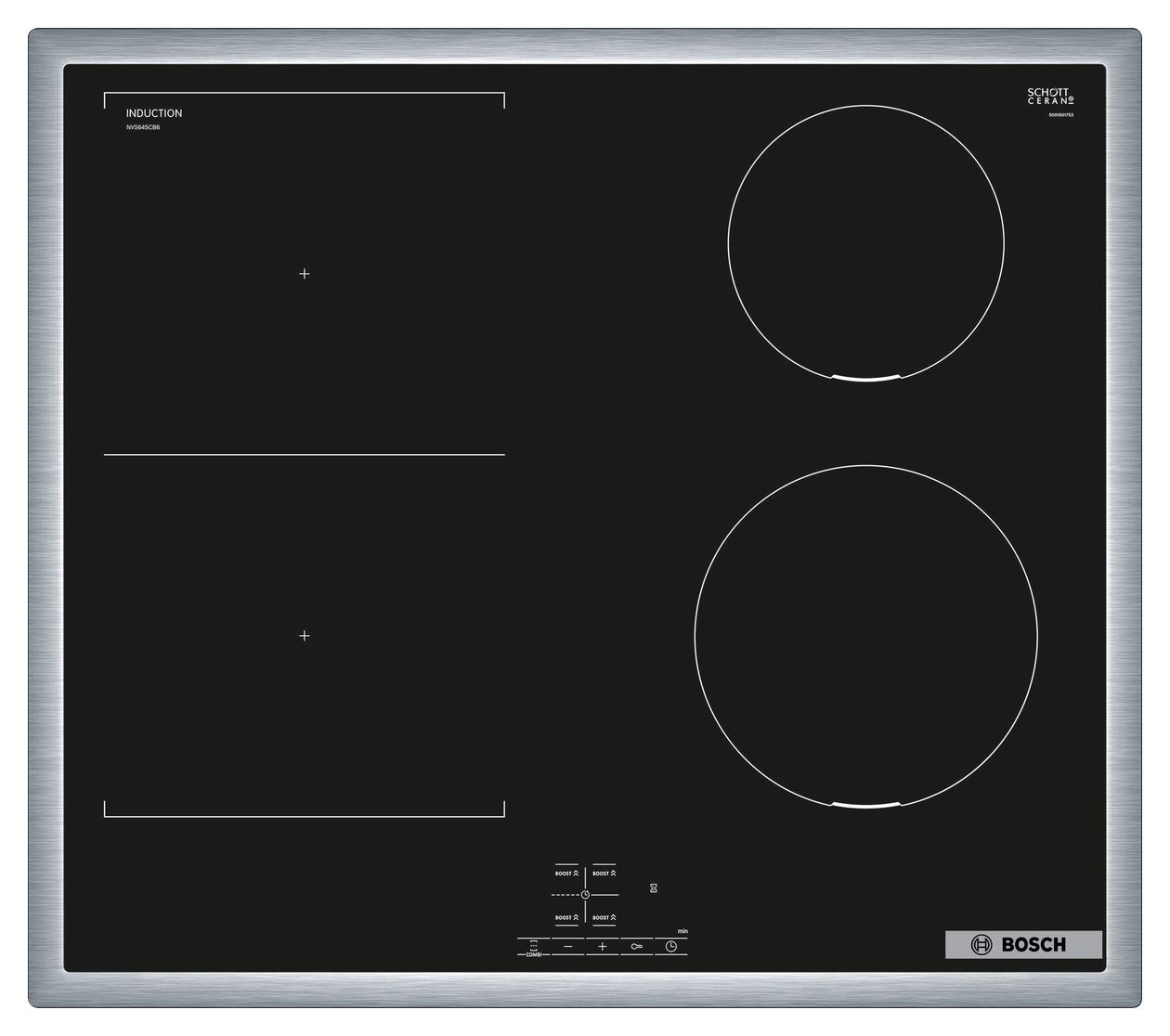 Serie 4 NVS645CB6E herdgebundenes 60 cm Induktions Kochfeld/Herdplatte 4 Zone(n) 