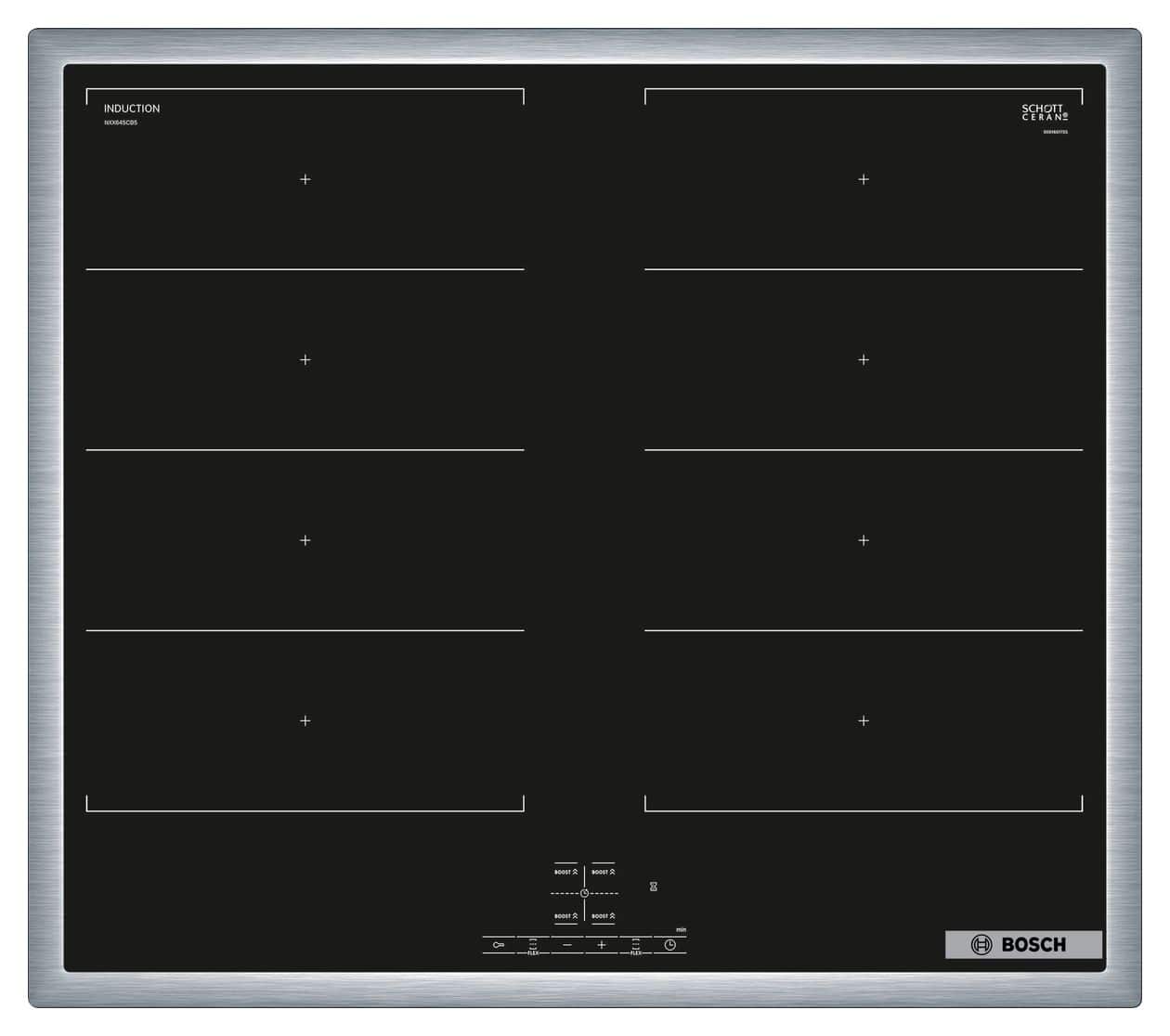 Serie 4 NXX645CB5E herdgebundenes 60 cm Induktions Kochfeld/Herdplatte 4 Zone(n) 