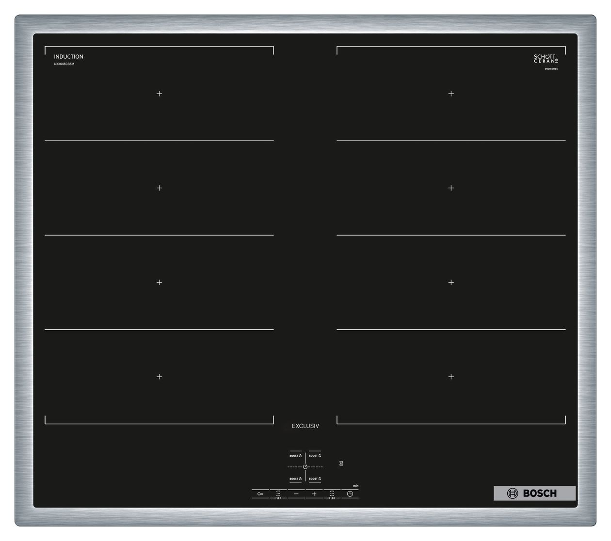 Serie 4 NXX645CB5M herdgebundenes 60 cm Induktions Kochfeld/Herdplatte 4 Zone(n) 
