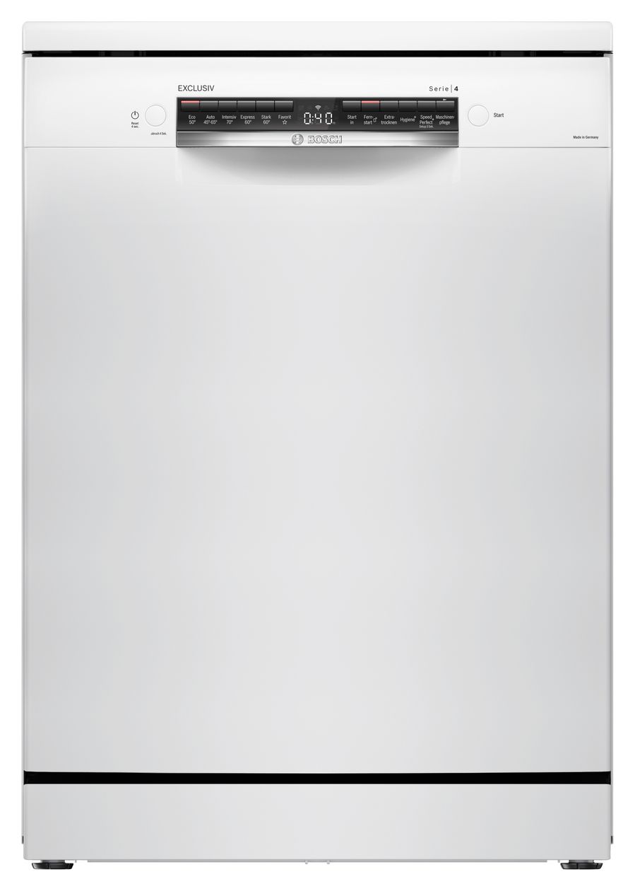 Serie 4 SMS4EBW03D 60 cm Geschirrspüler freistehend Sehr leise 13 Maßgedecke aquaStop Funktion Wärmetauscher/EfficientDry 