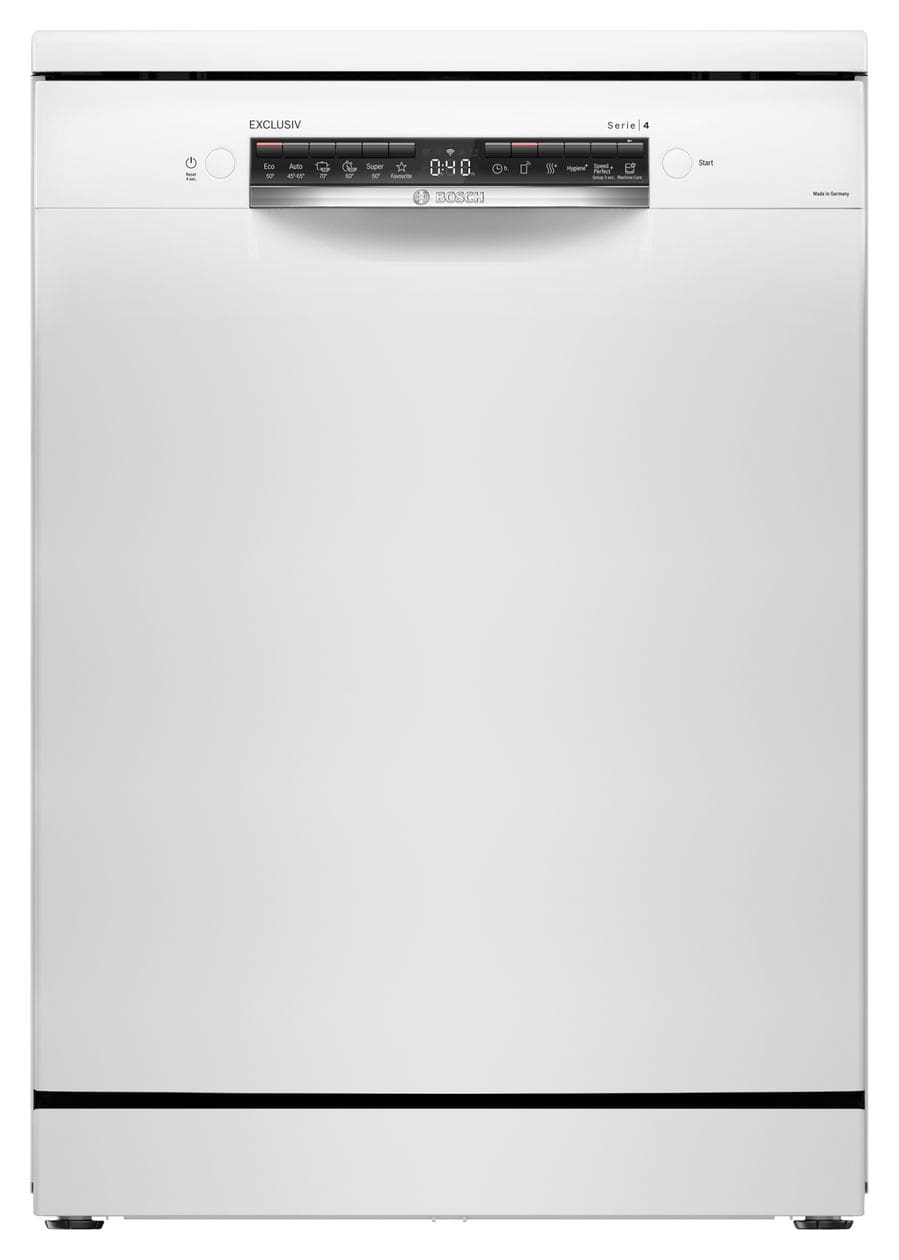 Serie 4 SMS4EBW0ME 60 cm Geschirrspüler freistehend Sehr leise 13 Maßgedecke aquaStop Funktion Wärmetauscher/EfficientDry 
