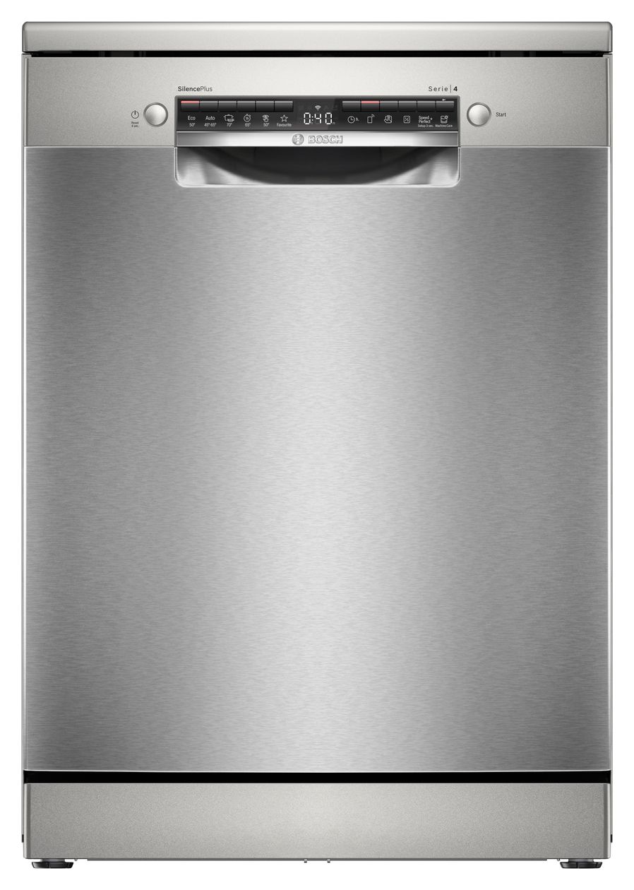 Serie 4 SMS4EVI08E 60 cm Geschirrspüler freistehend Leise 14 Maßgedecke aquaStop Funktion Heat exchanger/Drying assistant 