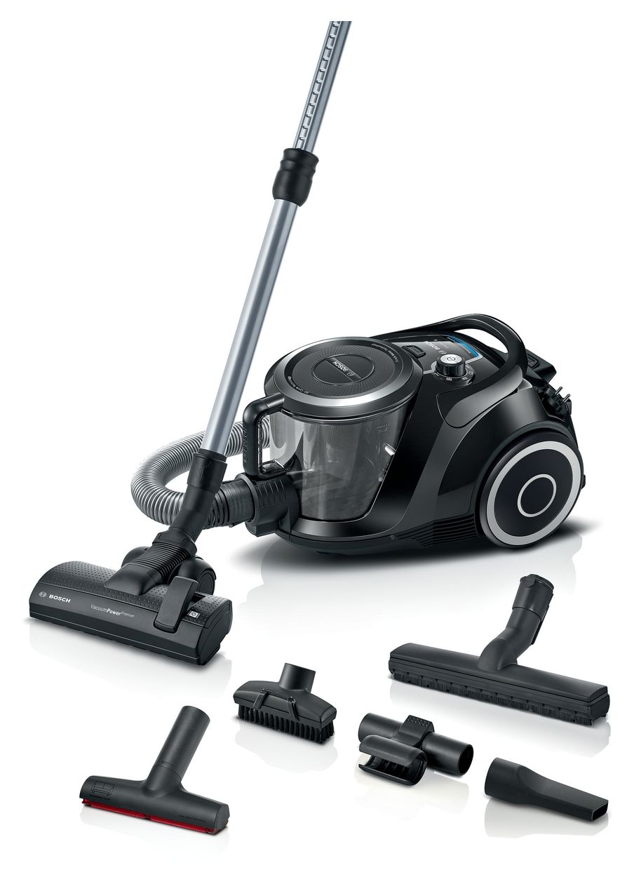 Serie 6 BGC41XSIL Bodenstaubsauger Beutellos 700 W Allergie-Filter  (Schwarz) 