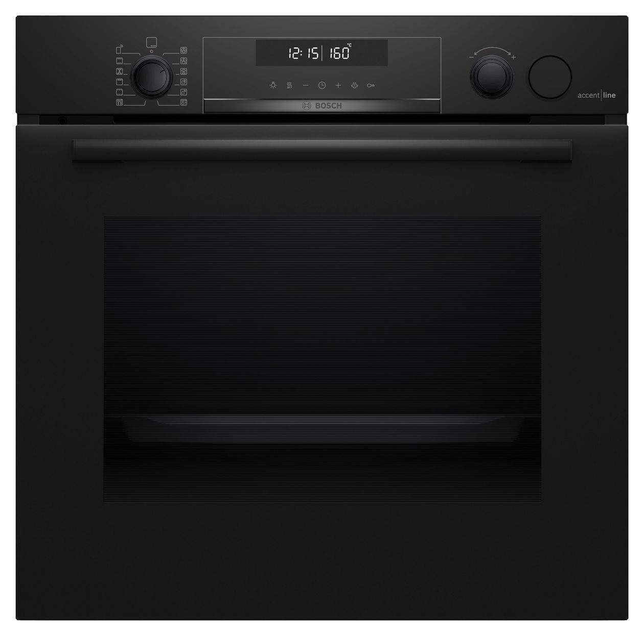 Serie 6 HRG4780B7F Einbaubackofen groß Dampfgaren AutoClean (Schwarz) 