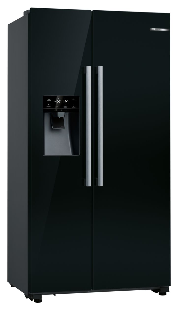 Serie 6 KAD93ABEP Side-by-Side Kühl-/ Gefrierkombination 371 l / 191 l 323 kWh NoFrost 1787 mm x 908 mm  (Schwarz) 