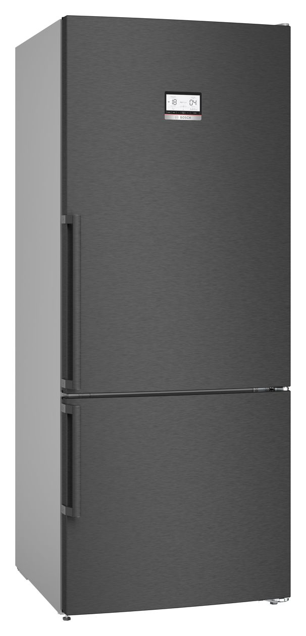 Serie 6 KGN76AXDR 406 l / 120 l Kühl-Gefrierkombi freistehend NoFrost 219 kWh Jahr  (Schwarz) 