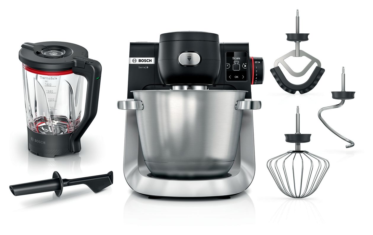 Serie 6 MUMS6ZS17 1600 W Küchenmaschine 5,5 l  (Schwarz, Edelstahl) 