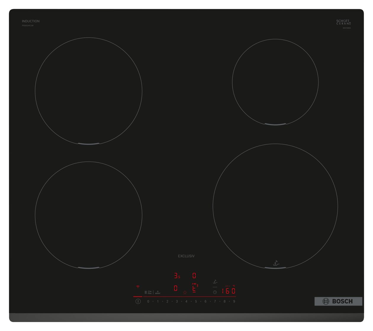 Serie 6 PIE631HC1M autarkes 60 cm Induktions Kochfeld/Herdplatte 4 Zone(n) 