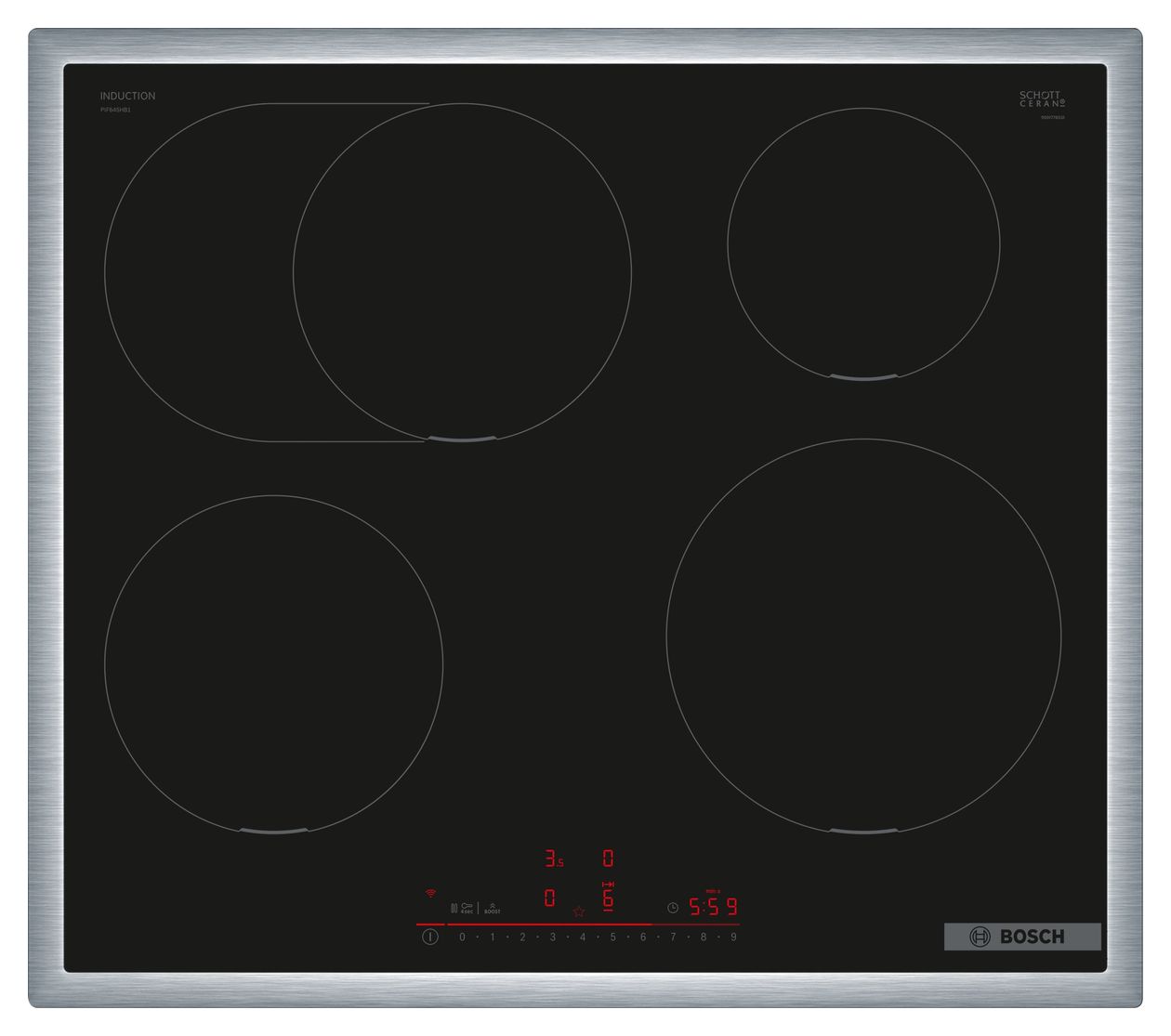 Serie 6 PIF645HB1E autarkes 60 cm Induktions Kochfeld/Herdplatte 4 Zone(n) 