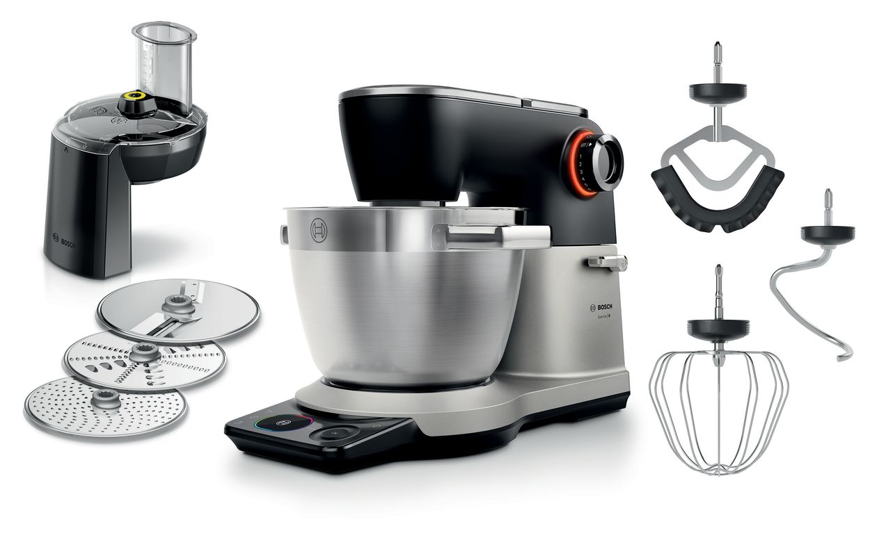 Serie 8 MUMS8ZS13 1800 W Küchenmaschine 6 l mit Waage  (Schwarz, Silber) 