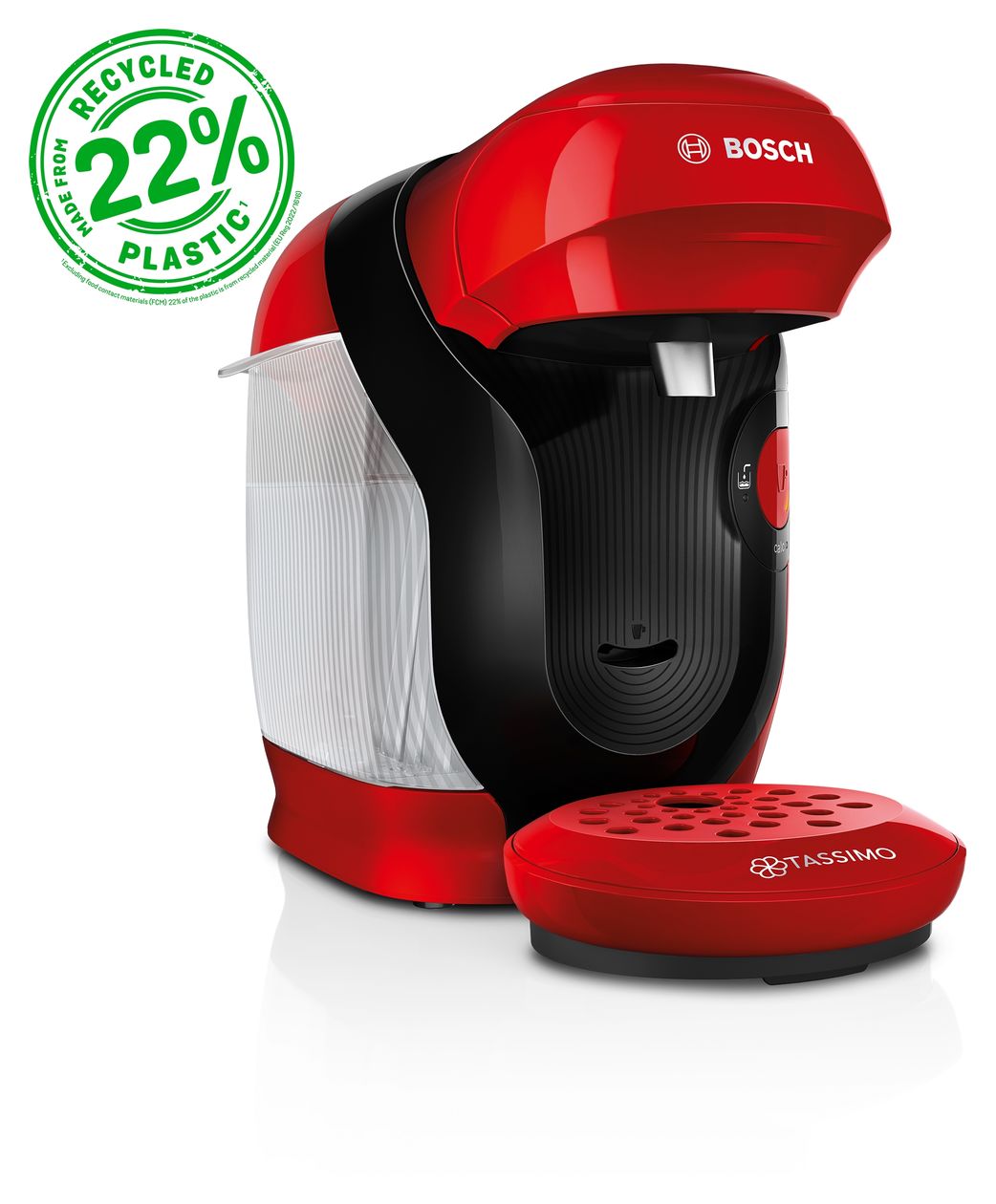 TAS112E Tassimo Style friendly Kaffeekapsel Maschine  (Rot) 